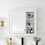 Armoire à pharmacie murale moderne avec miroir et 3 tablettes ouvertes-651800941