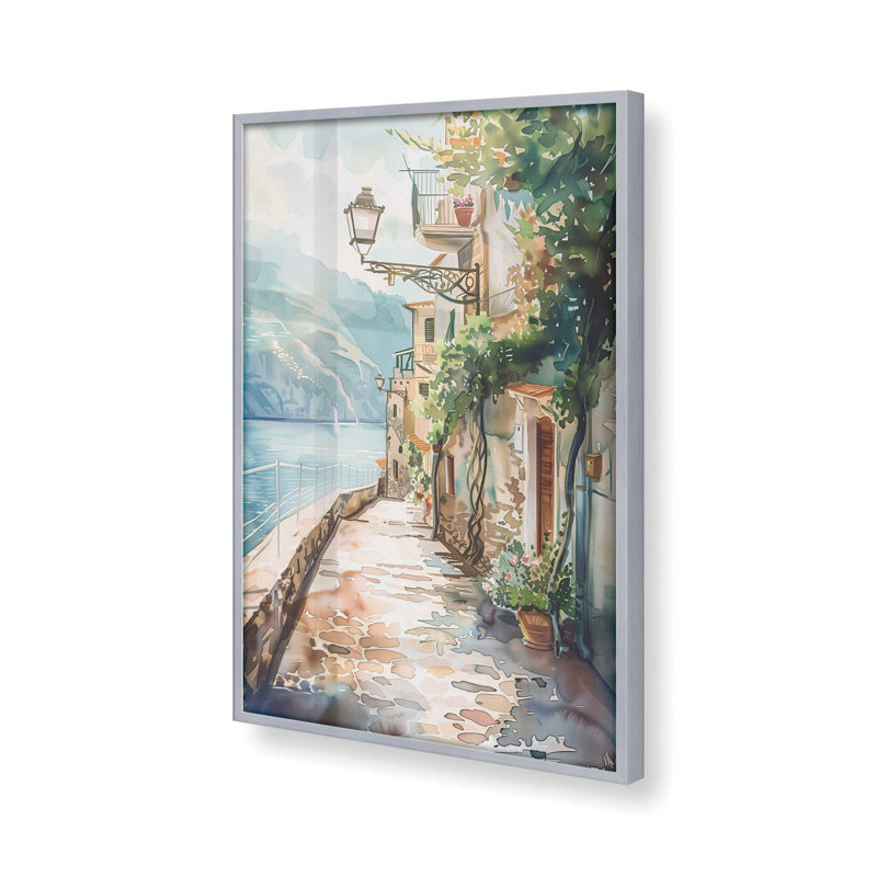 «Coastal Greeting V2», impression encadrée sur papier par Azure Artisanal Studio, H 21,25 po x l 17,25 po x P 1,25 po