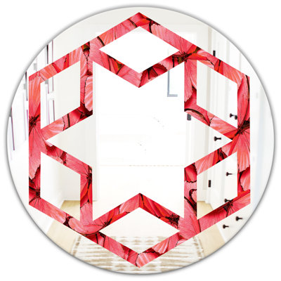 Miroir mural Hexagon Star Butterflies