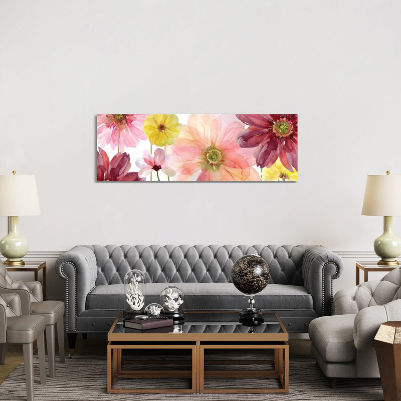 Pop Of Pink II by Carol Robinson - Panoramic Print on Canvas, Wrapped Canvas, 152.4 cm H x 50.8 cm W x 1.91 cm D
