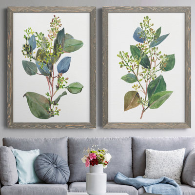 " Seeded Eucalyptus I " 2 - Pieces Painting Print