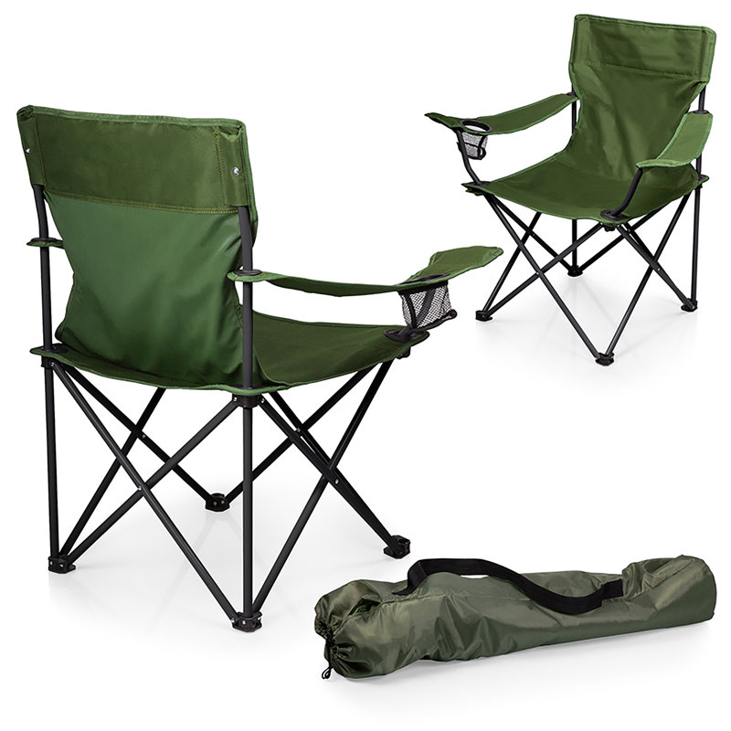 PTZ Camp Chair with Carrying Bag, Khaki Green