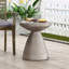 Table d'appoint d'extérieur en béton léger