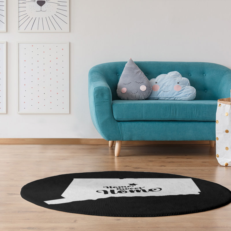 Chenille Indoor Rug, Round 5'