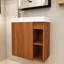 Meuble-lavabo mural simple 19,7 po avec plateau en résine Miyo-822028572-822028573