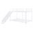 Twin over Twin Size Metal Bunk Bed with Slide, Guardrails, and Convertible Design for Ultimate Safety and Fun