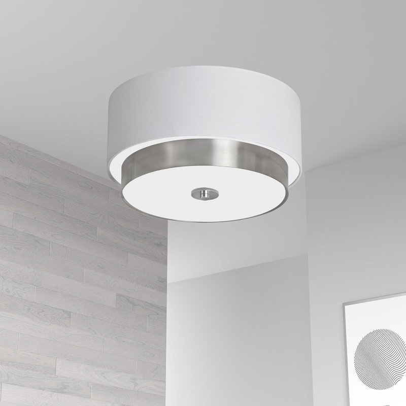 Plafonnier encastré à 3 lumières Larkin, H 8 po x l 14 po x P 14 po