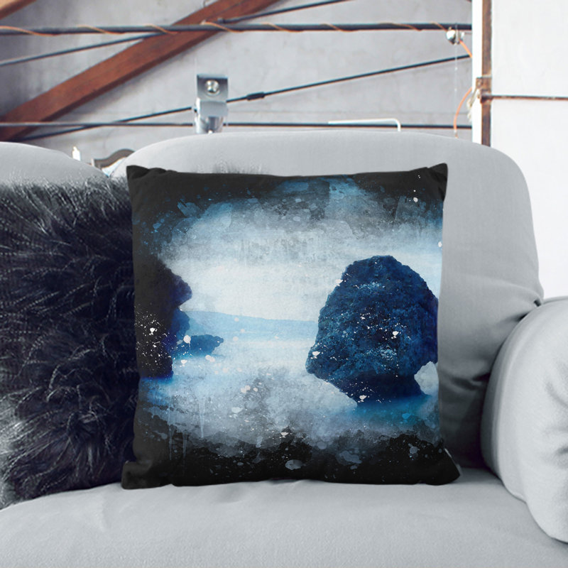 Square Cushion, 40cm H x 40cm W x 15cm D, Stone