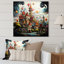Dreamy Castle I - Châteaux, art mural en métal, salon