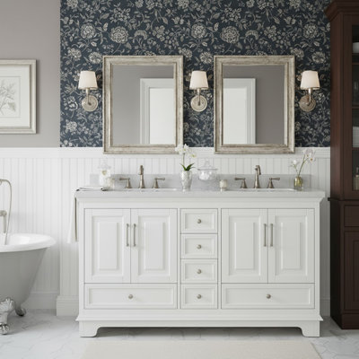 Meuble-lavabo double 60 po