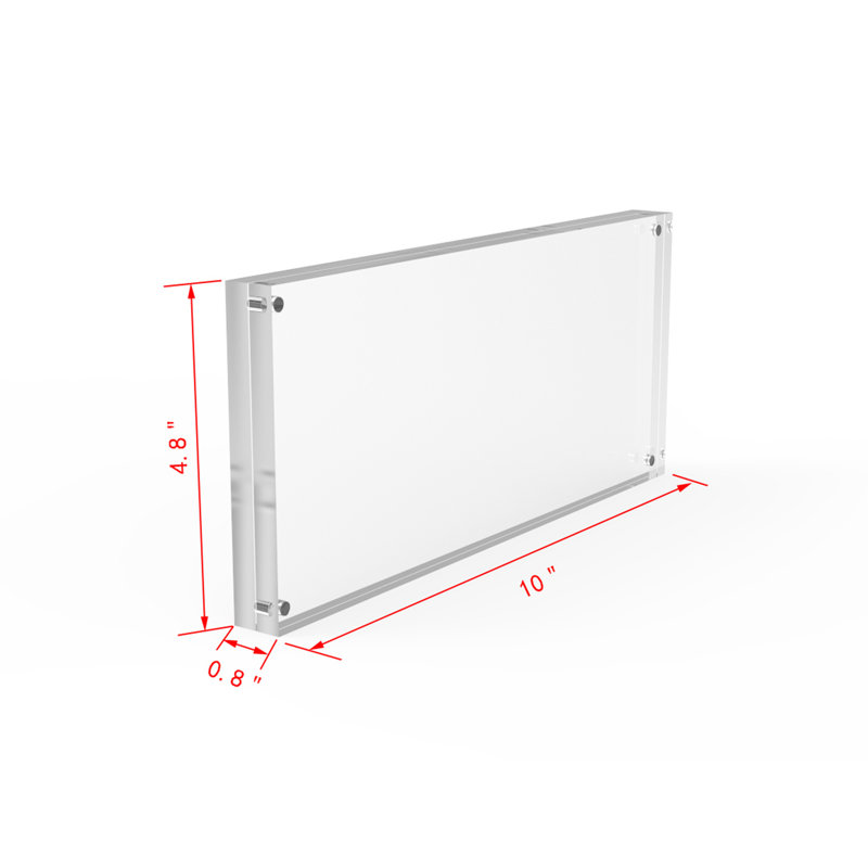 Fixtureisplays® Cadre photo 4,8 x 10 po