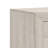 Cuzzy Nightstand With 2 Drawers, Black Metal, Natural White Wood