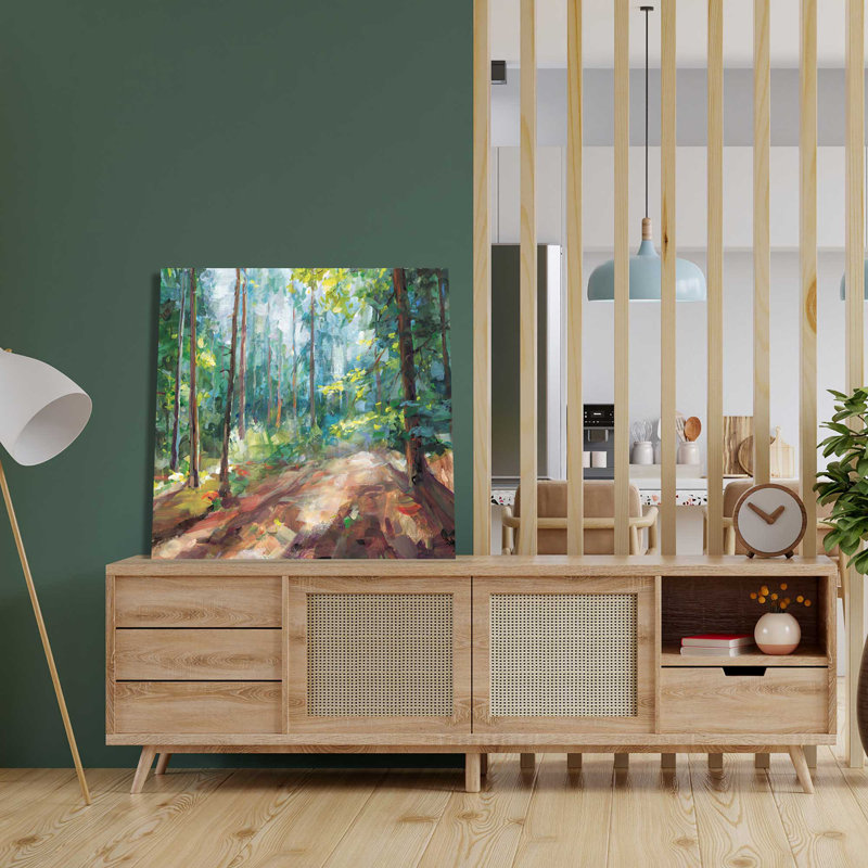 Woodland Reverie - Peinture, L 18 po x H 18 po, Toile tendue