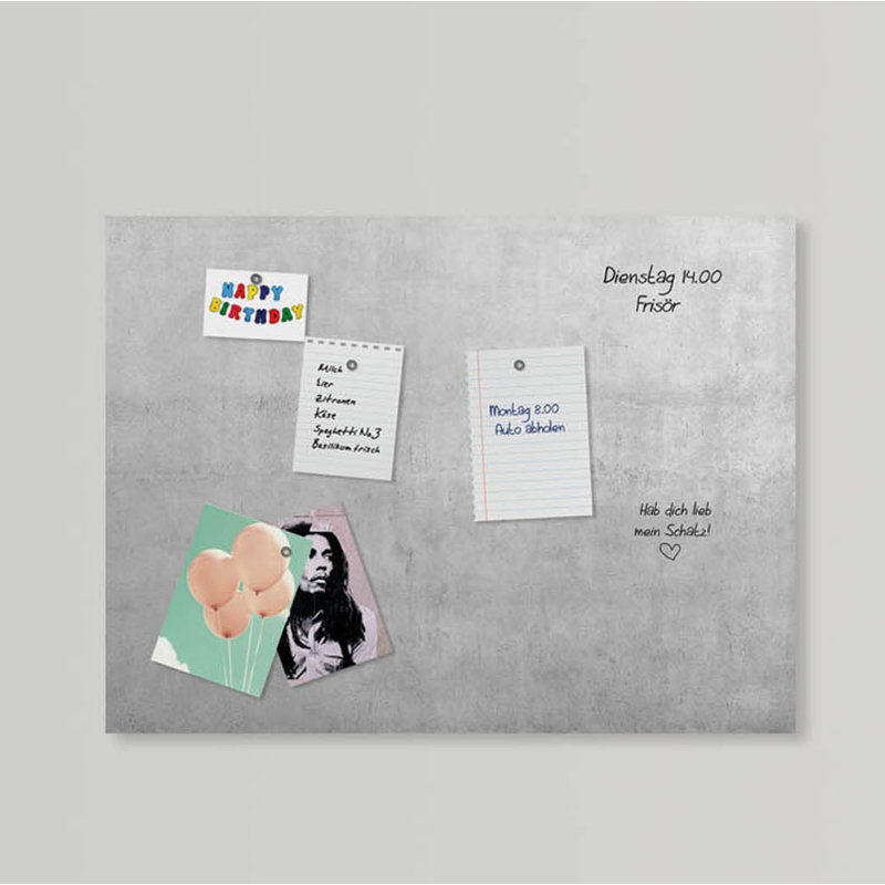 Magnetic Glass Photo Memo Board