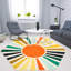 Mignon tapis lavable à la machine Sunburst-2073207429