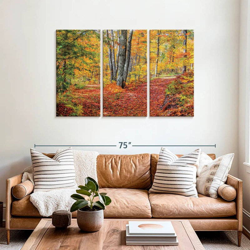 Alvord Autumn In The Woods, 36" H x 57" W