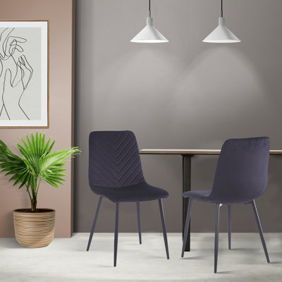 Chaise d'appoint en velours Kyomie