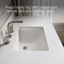 Charlemont Meuble-lavabo de salle de bain avec lavabo et comptoir en quartz-93330227