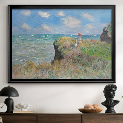 «Cliff Walk at Pourville-Claude Monet», toile tendue avec châssis, 1882