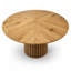 Ensemble de salle à manger 47,24 "pour 4 à 6 personnes avec guéridon cannelé et chaises rembourrées-820063356-820063359