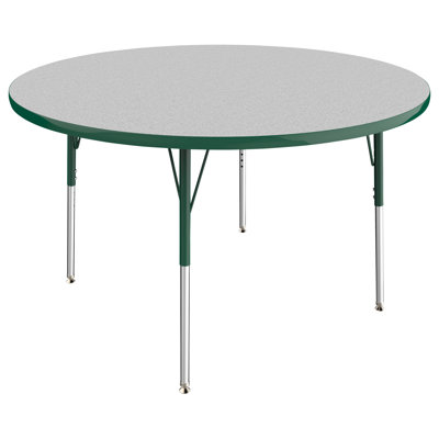 Round T-Mold Adjustable Height Activity Table