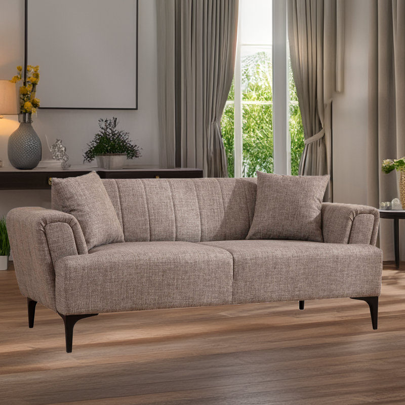 2-Seat Sofa, Light Brown