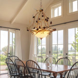 3 Lights Farmhouse Retro Branch Creative Chandelier