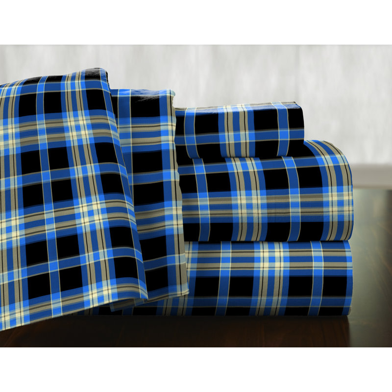 Ashby Flannel Plaid Duvet Cover, Full/Queen
