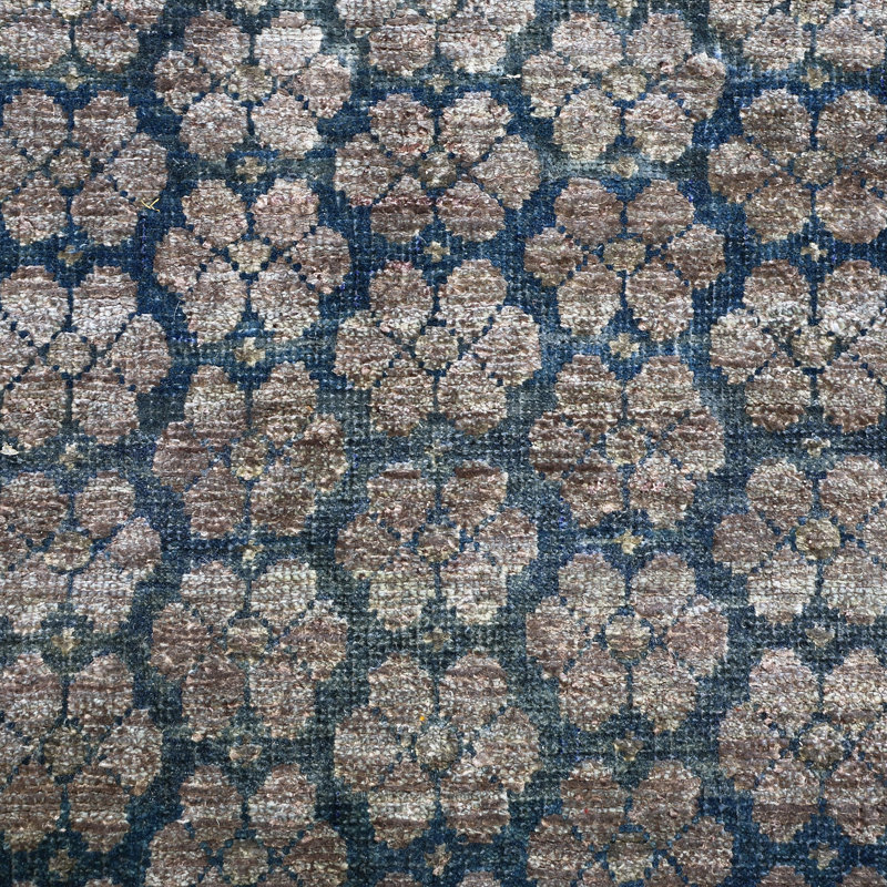 Blue Alchemy Transitional Wool Silk Blend Runner - 2'1" x 6'