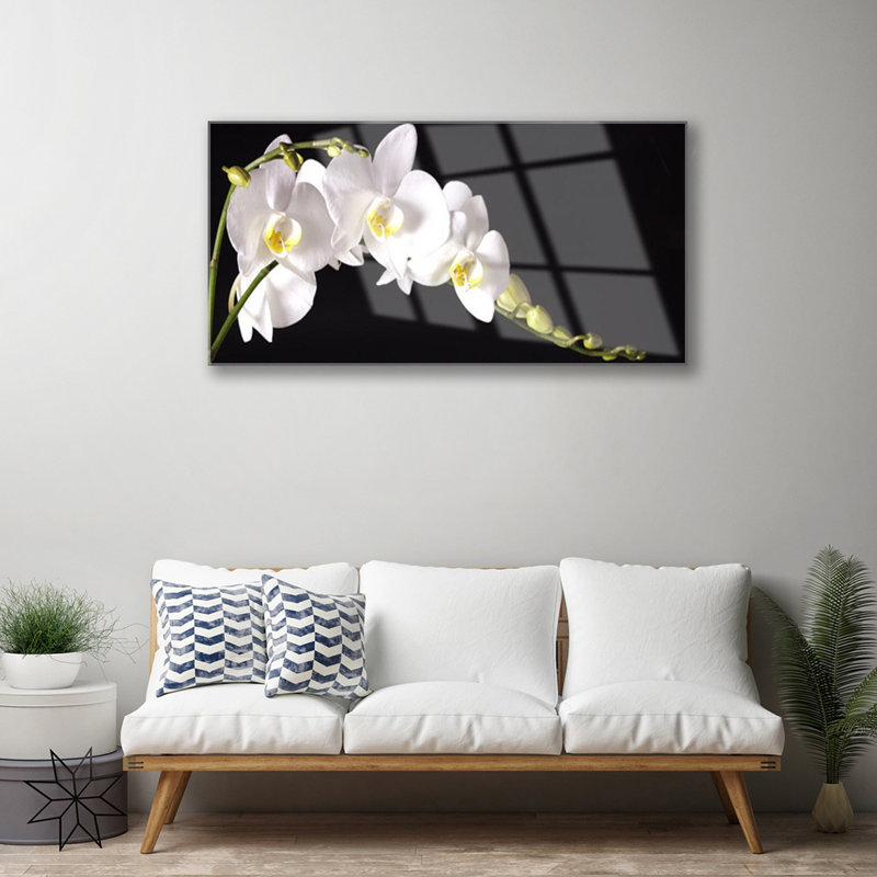 Flowers Floral - Unframed Photograph on Glass