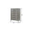 Modern Style 5-Drawer Chest Made With Wood-251657666