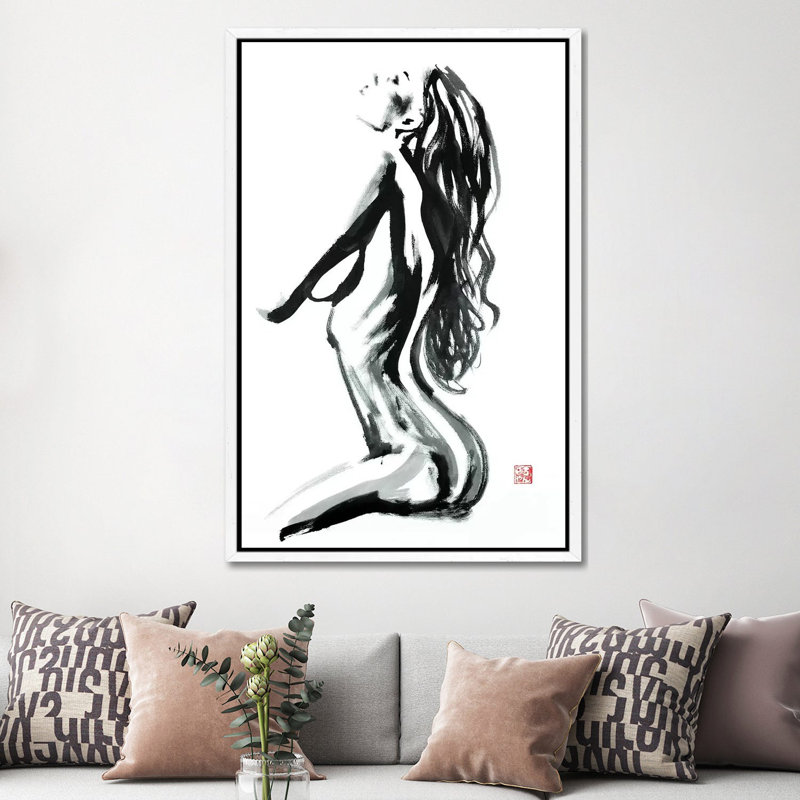 Profile by Péchane - Print on Canvas, White Framed, 152.5 cm H x 101.5 cm W