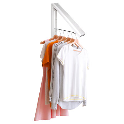 Séchoir à linge mural pour petits espaces - Les supports à vêtements muraux peuvent supporter jusqu'à 60 lb - Cintre à linge pliable peu encombrant
