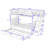 Doresha Kids Bunk Bed with Trundle-779081837-778226703