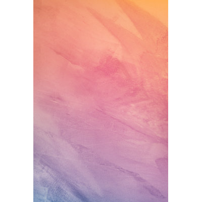 Textured Rainbow Paint 1 Piece Wrapped Canvas Painting