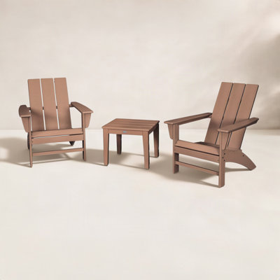 POLYWOOD® Modern Adirondack 2-Person Patio Seating Group