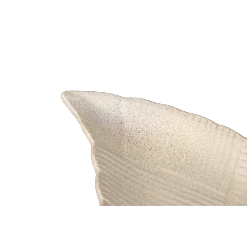 Geometric Champagne Ceramic Bowl 45x18x4 Cm