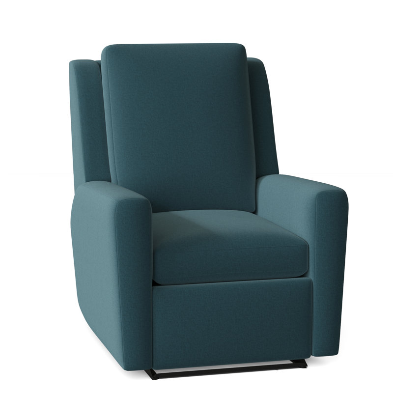 Reclination 31.5" Wide Standard Recliner, 8789 Turquoise, Manual, Swivel Glider