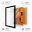 Orange Geometry Mid-Century - Framed Print-2119407204-2119407208