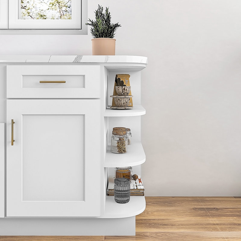 Base Ending Shelf, White