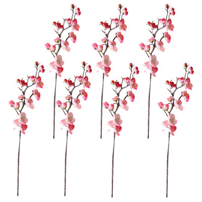7 pièces artificielles fleurs de prunier fleurs artificielles fleurs de soie artificielles pour la maison hôtel bureau mariage fête jardin décoration