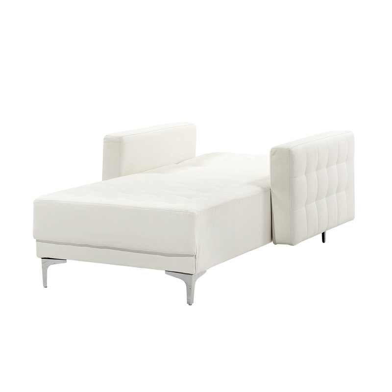 Finnegan Faux Leather Chaise Lounge