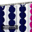 Rideau de douche sans soudure à motif géométrique abstrait avec 12 crochets-2040899188
