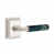 Satin Nickel/Green Marble