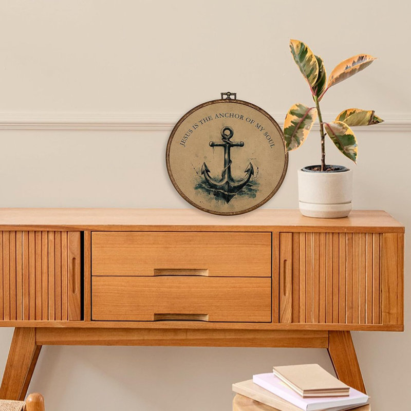 Ancre nautique, art mural Christian