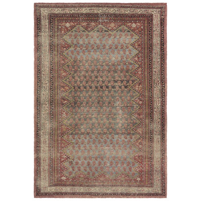 Rectangle rouge traditionnel 5 pi x 8 pi Stellina AMT02