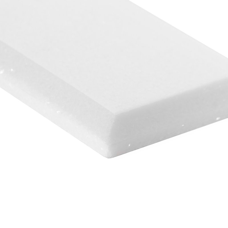 Thassos 3x6 Beveled Polished Marble Subway Tile