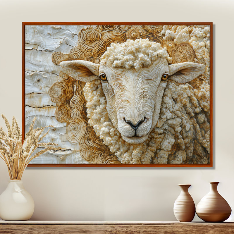 Ditya - Animals Wall Art, 34" H x 44" W, Brown, Floater Framed Print