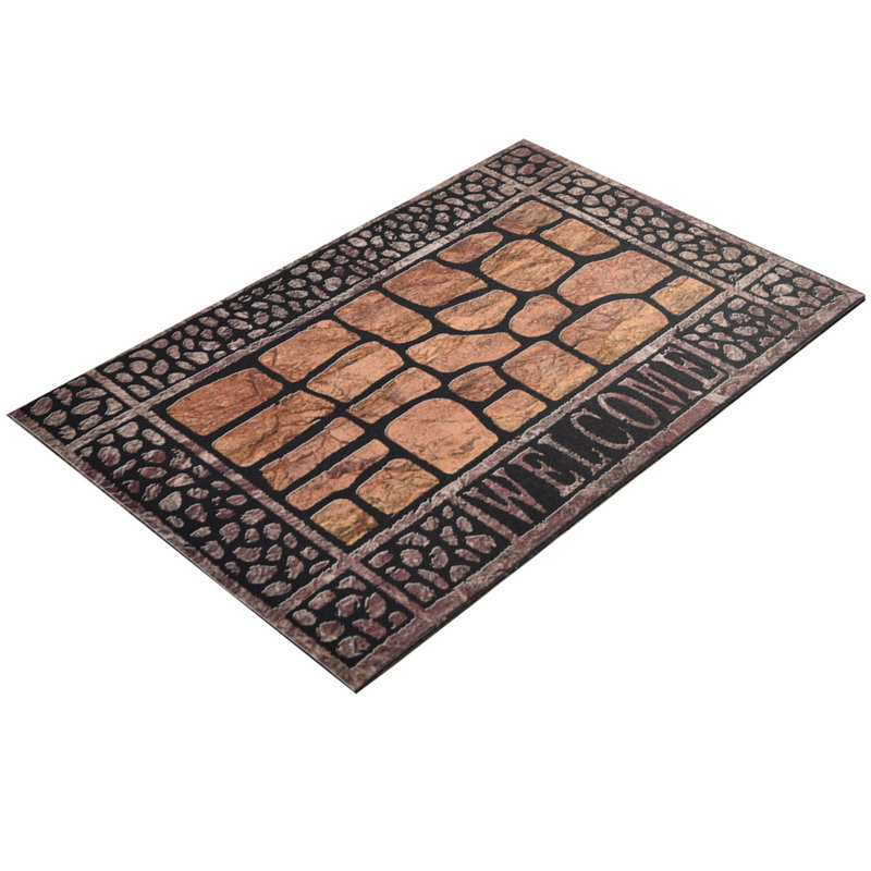 Durable PVC Doormat, Non-Slip Underside, 15.7 x 23.6 inches | 100% PVC Material, Machine Washable at 86°F | Perfect for Indoor & Outdoor Use, Easy to Clean, Stylish & Functional Welcome Mat
