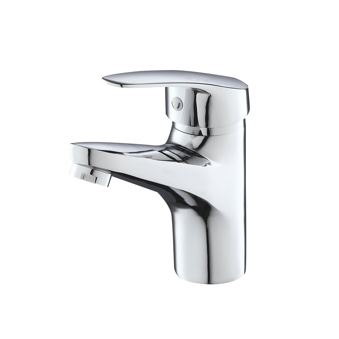 Denbigh Tap for Lavatory, Polished Chrome Mono Basin Mixer  Bathroom Tap with waste